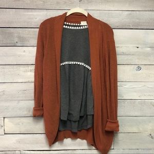 Burnt orange cardigan